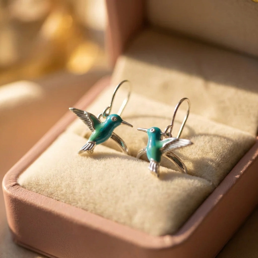 Vintage Hummingbird Earrings