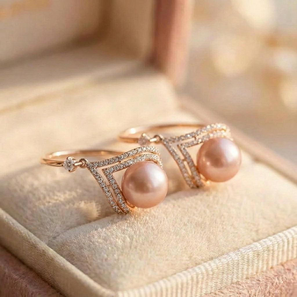 Fashion Luxury Pearl Dangle Earrings