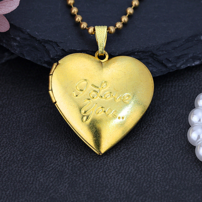 Gold I Love You Necklace