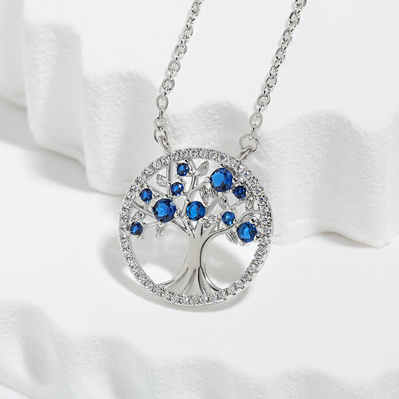 Tree Of Life Sapphire Necklace