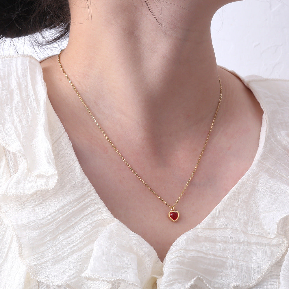 Romantic Red Heart Necklace