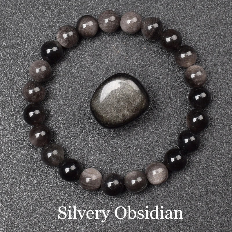 Silvery Obsidian Bracelet