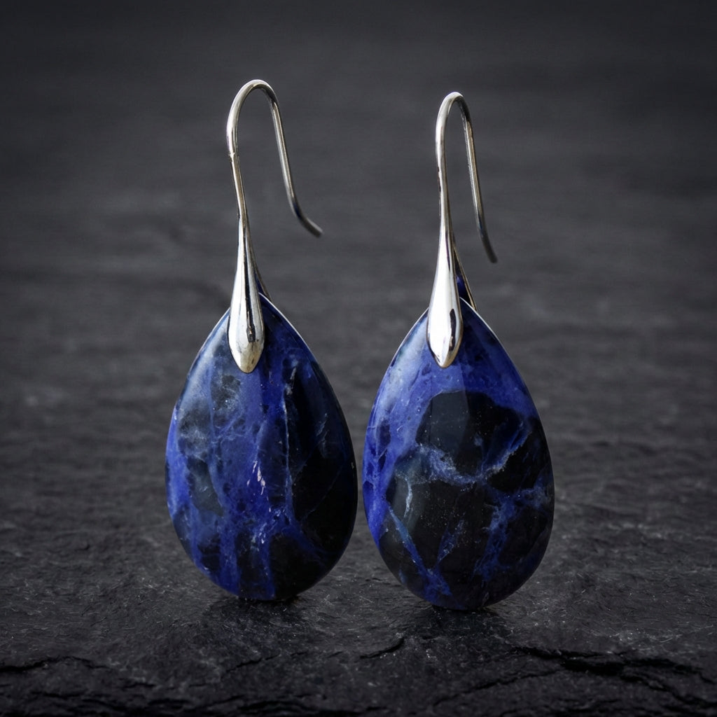 Vintage Blue Stone Earrings
