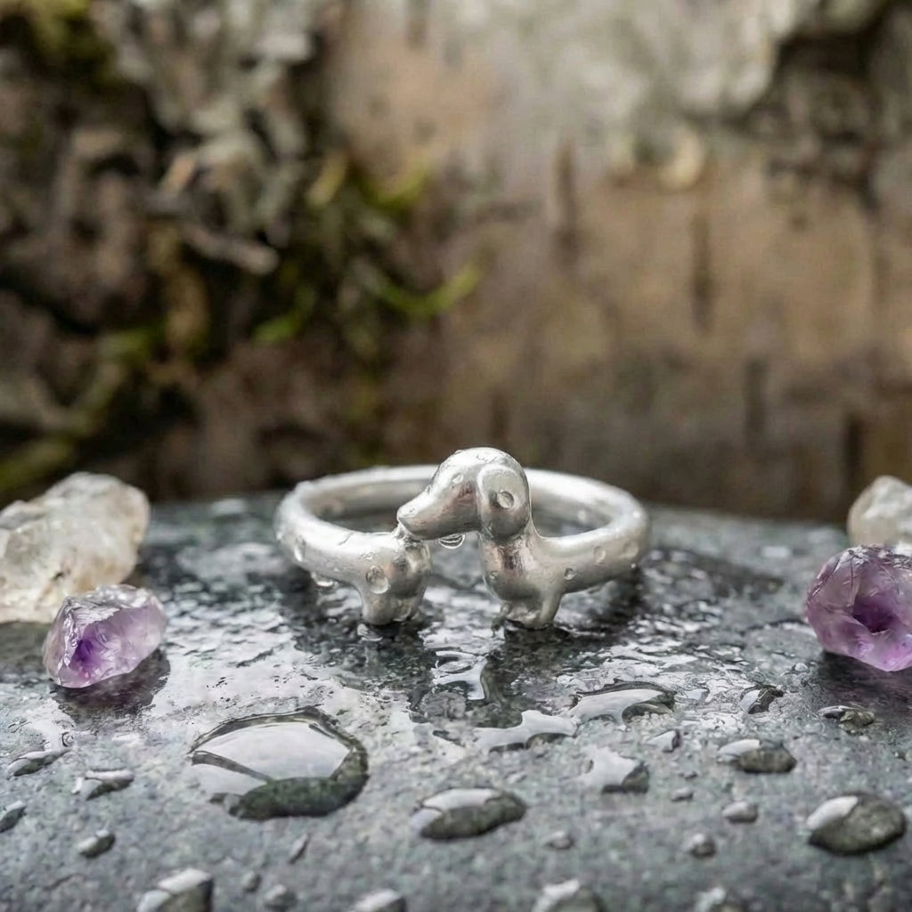 Vintage Dachshund Ring