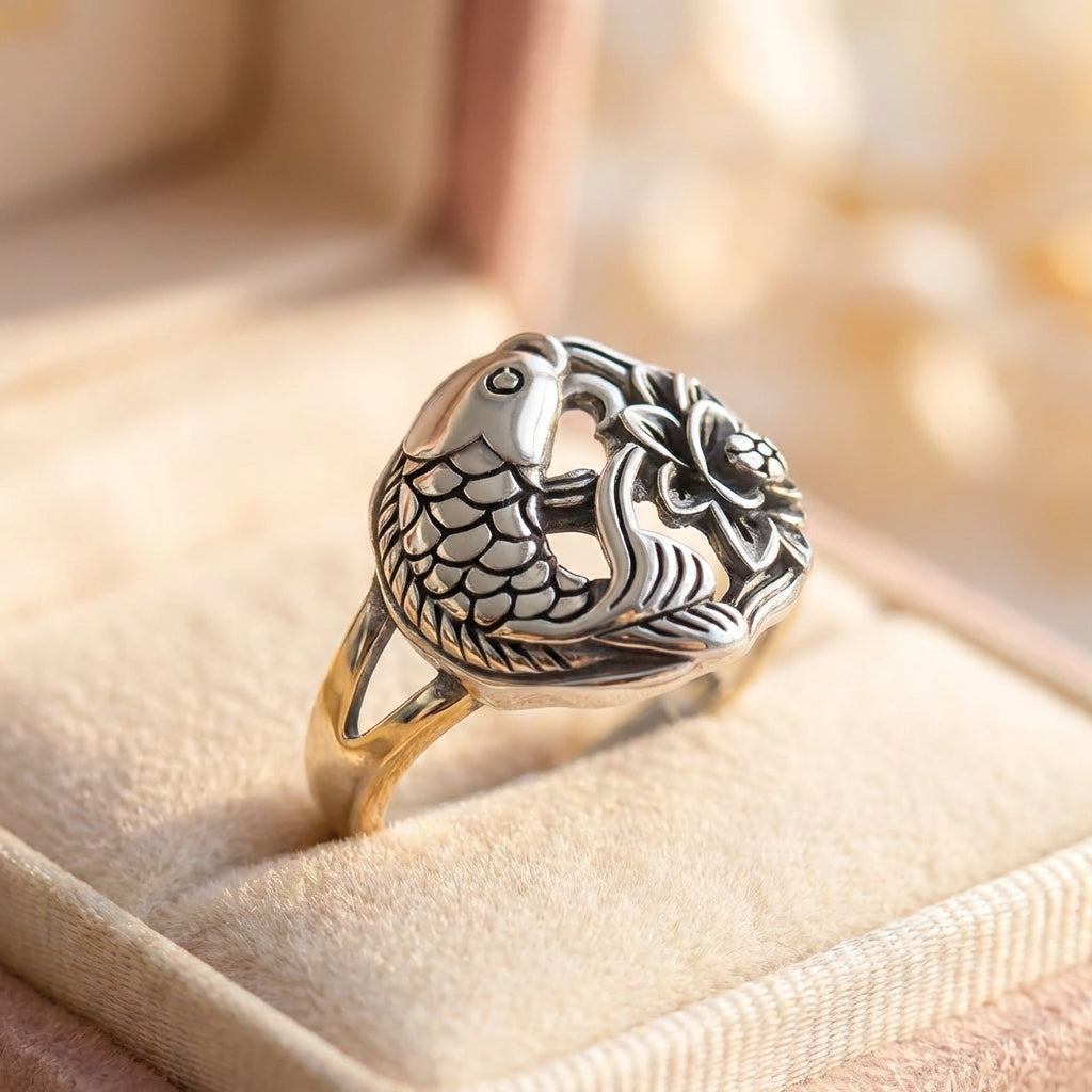 Vintage Koi Fish Ring