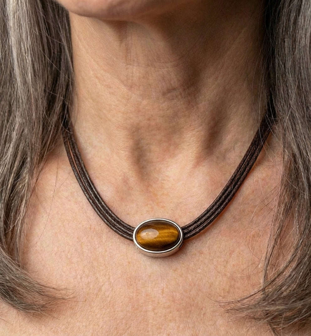 Tiger Eye Stone Necklace