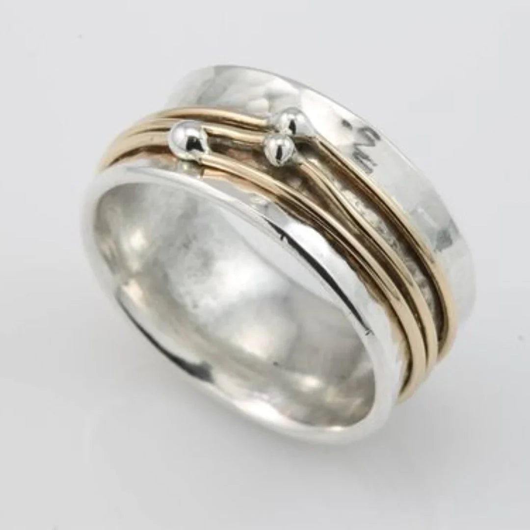 Vintage Two Tone Spinner Ring