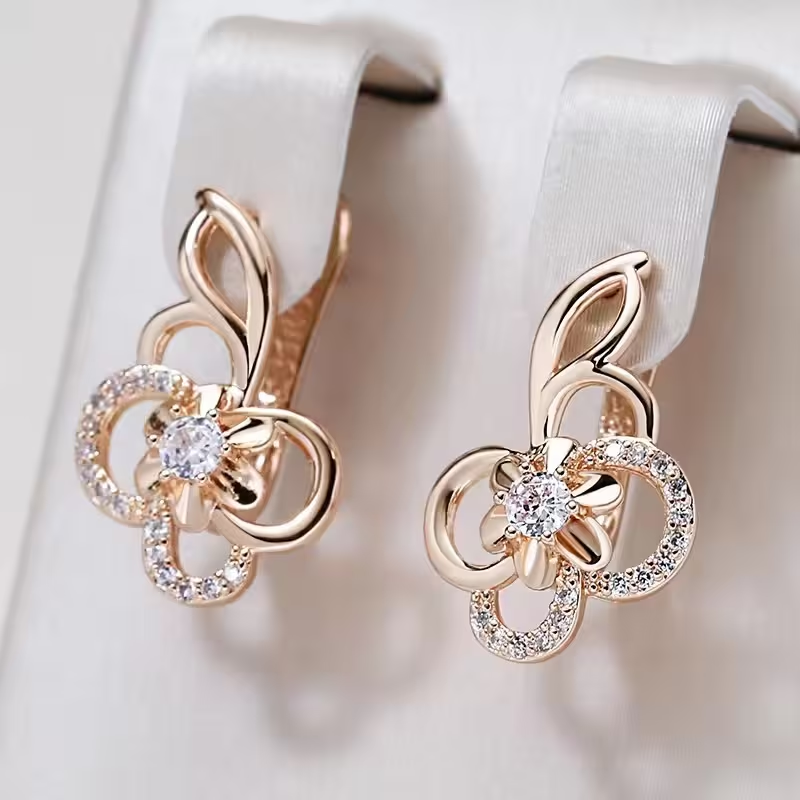 Elegant Floral Bright Earrings