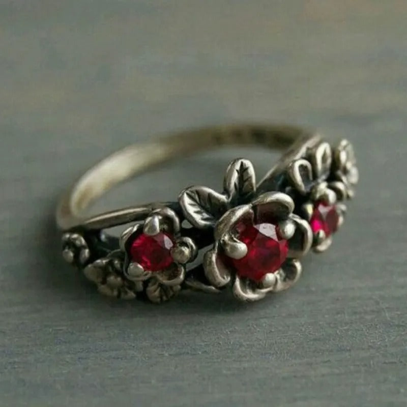 Red Starlight Crystal Ring