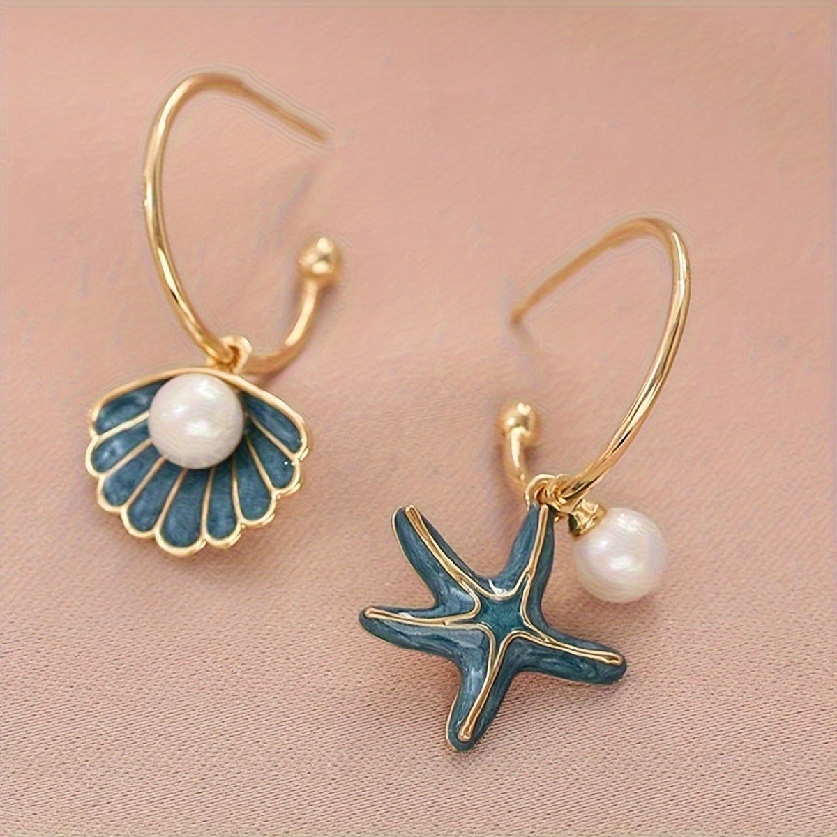 Elegant Pearl Shell Earrings