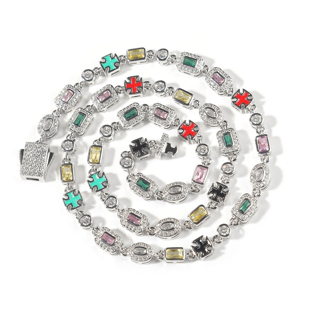 Bold Stainless Steel Necklace Bracelet
