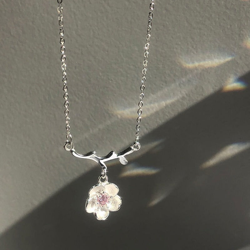 Sterling Silver Blossom Necklace