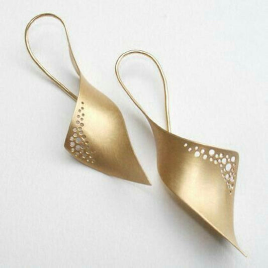 Gold Hollow Earrings
