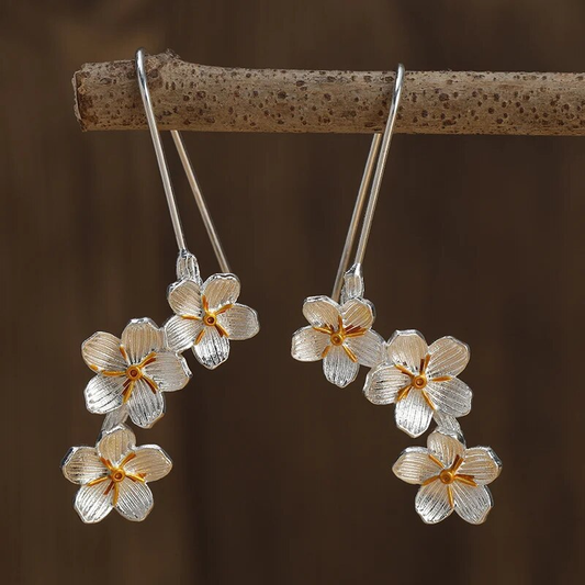 Daisy Silver Earrings