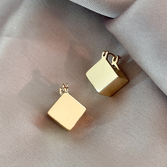 Cubic Gold Earrings