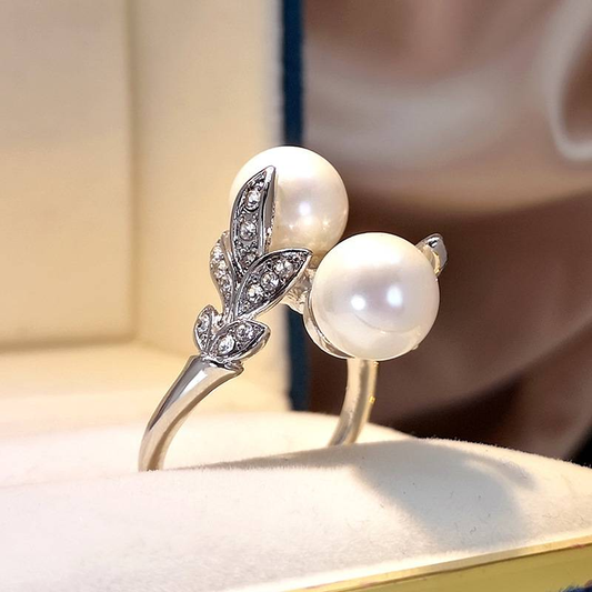 Double Pearl Ring
