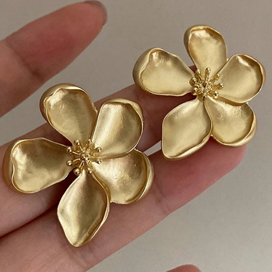 Golden Flower Earrings