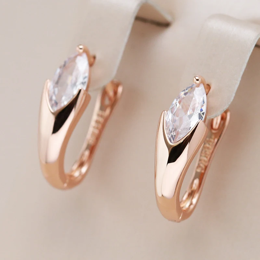 Bright Inlaid Glass Earrings