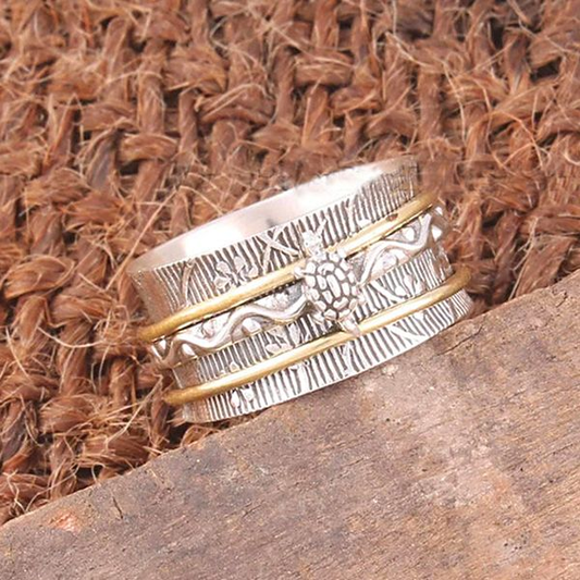Turtle Silver Ring