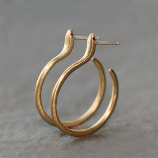 Golden Hoop Earrings