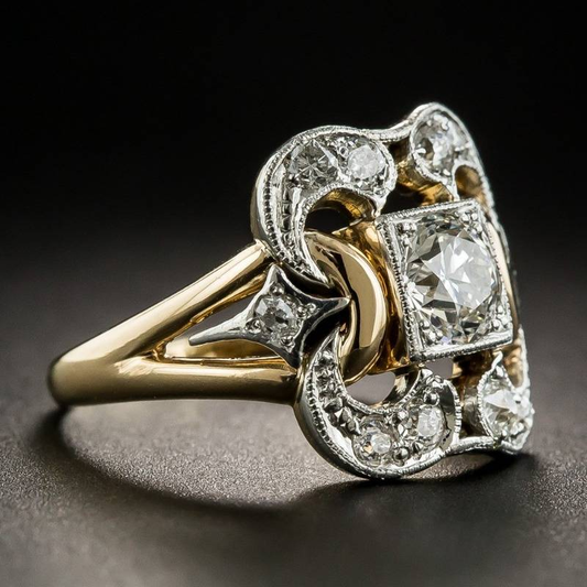 Zirconia Gold Ring
