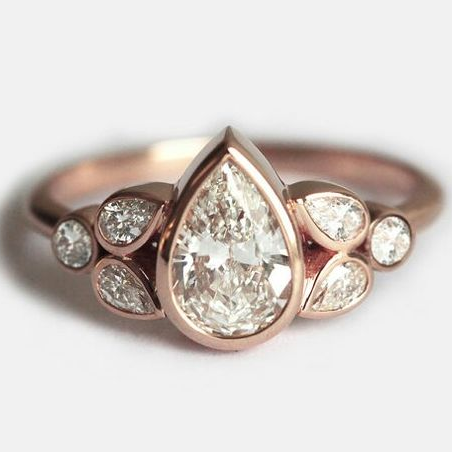 Rose Zirconia Ring