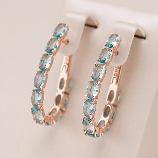 Turquoise Zirconia Earrings