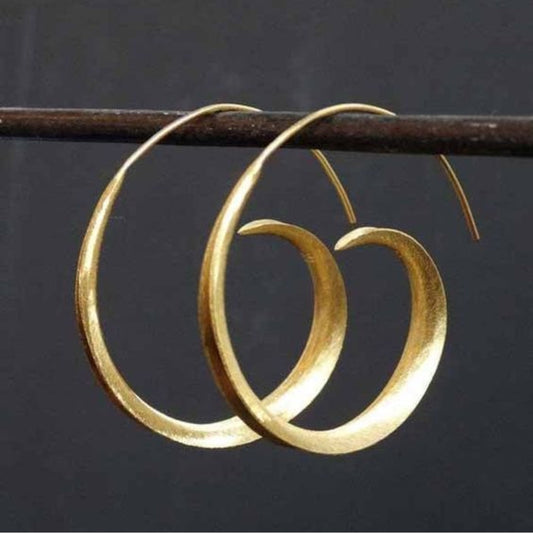 Golden Spiral Earrings