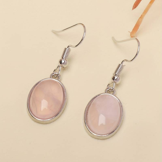 Pink Stone Earrings