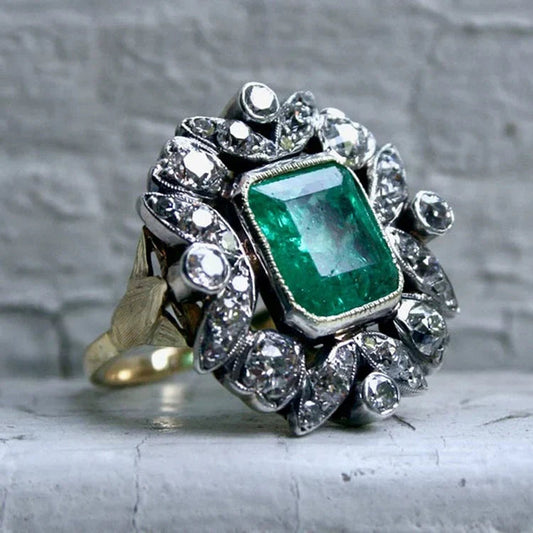 Emerald Zirconia Ring
