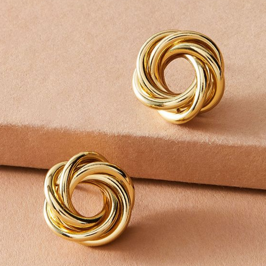 Golden Spiral Earrings