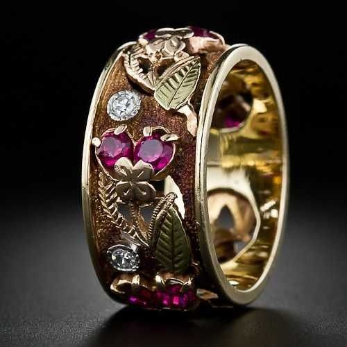 Heart & Flower Ring