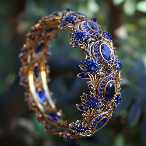 Royal Sapphire Filigree Ring