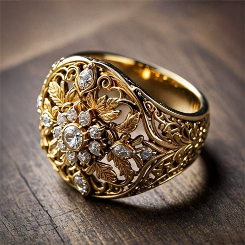 Golden Heritage Bloom Ring