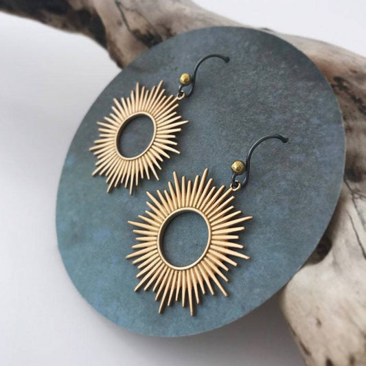 Solar Silver Earrings