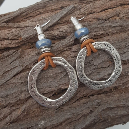 Silver Circle Earrings
