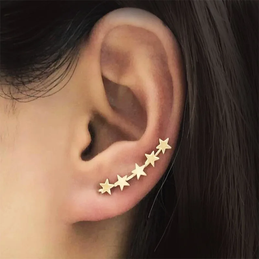 Golden Stars Earrings