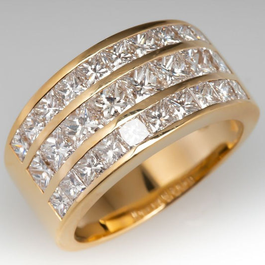 Bright Thick Gold Ring