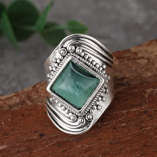 Green Stone Ring