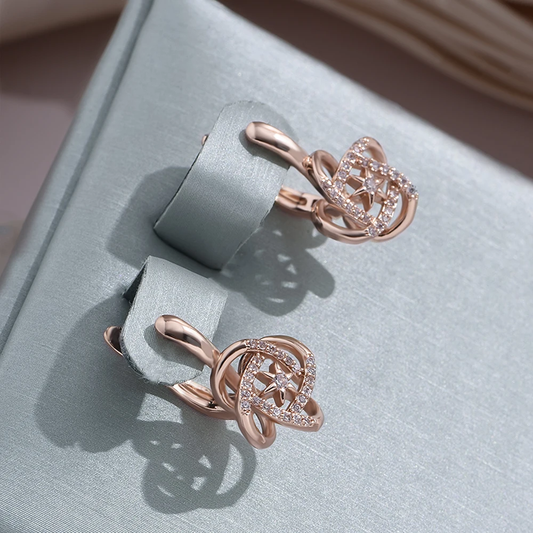 Gold Bright Irregular Star Earrings