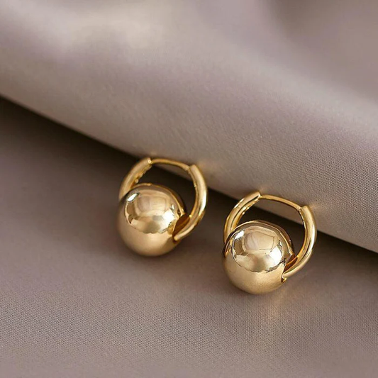 Golden Small Earrings