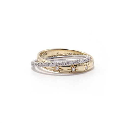 Starburst Diamond Duo Ring