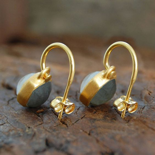 Golden Crystal Earrings