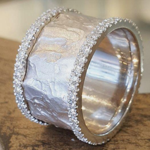 Silver Colored Zirconia Ring