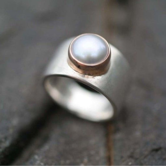 Pearl Silver Ring