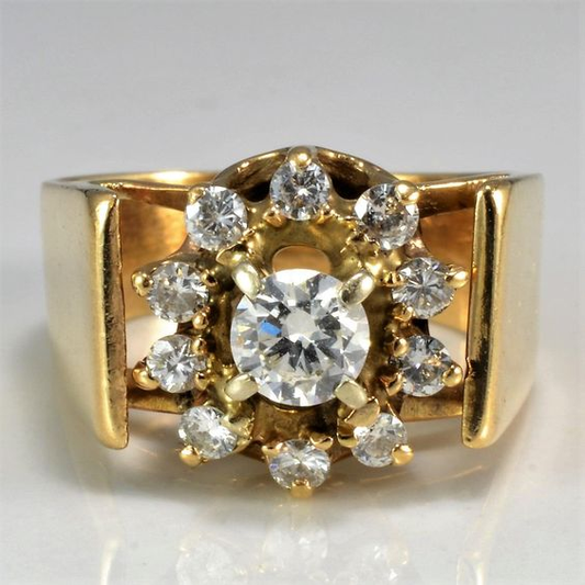 Gold Crystal Ring