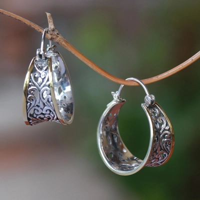Gold & Silver Hollow Earrings