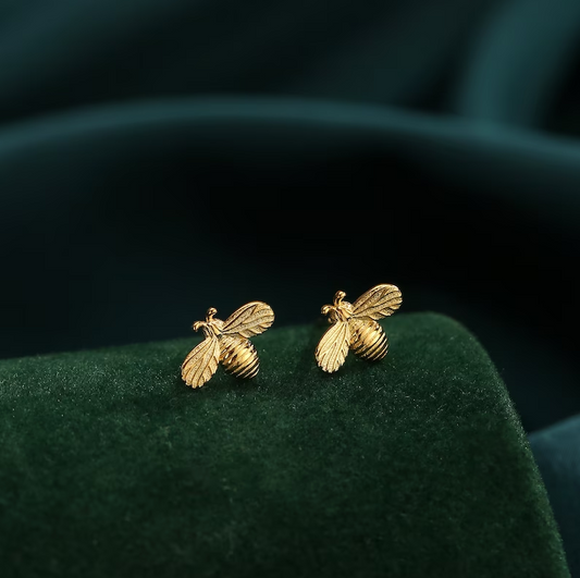 Golden Bee Earrings