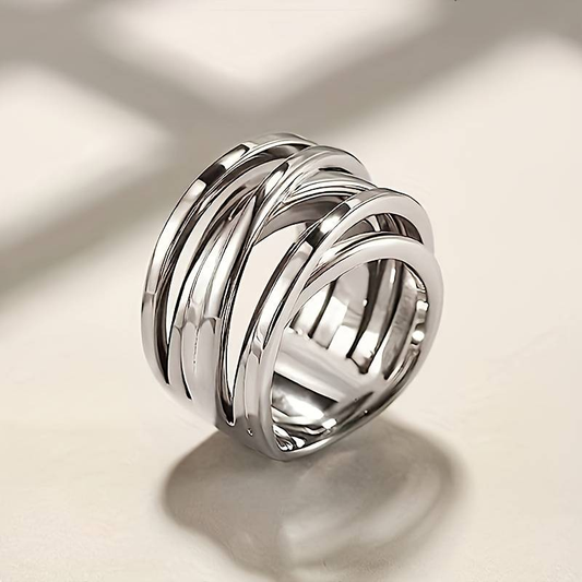 Layered Silver Ring