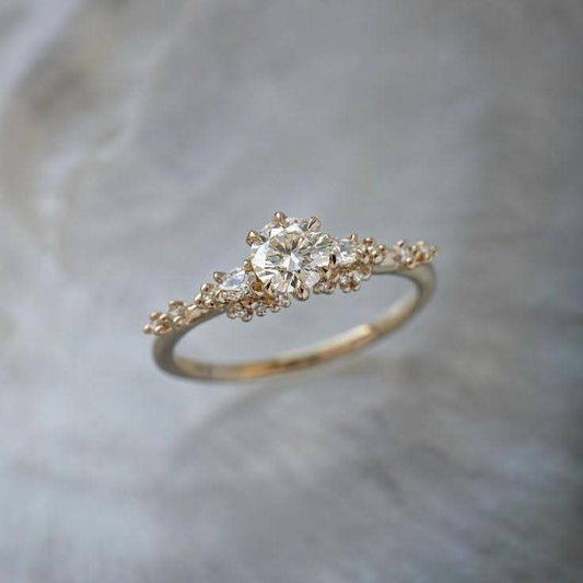 Fine Crystalline Gold Ring